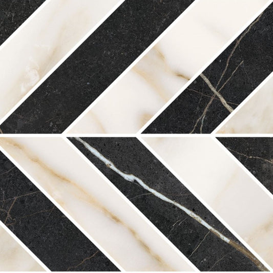 Saloni - Laurent - Chevron - Glänzend