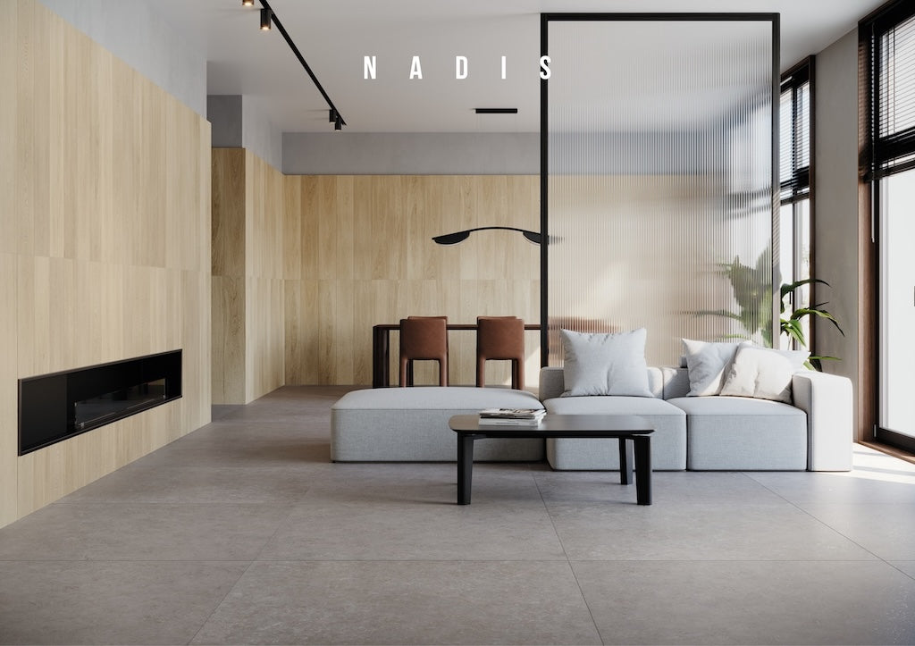 Nadis Arco Gray Feinsteinzeug Fliese natürliche Oberfläche