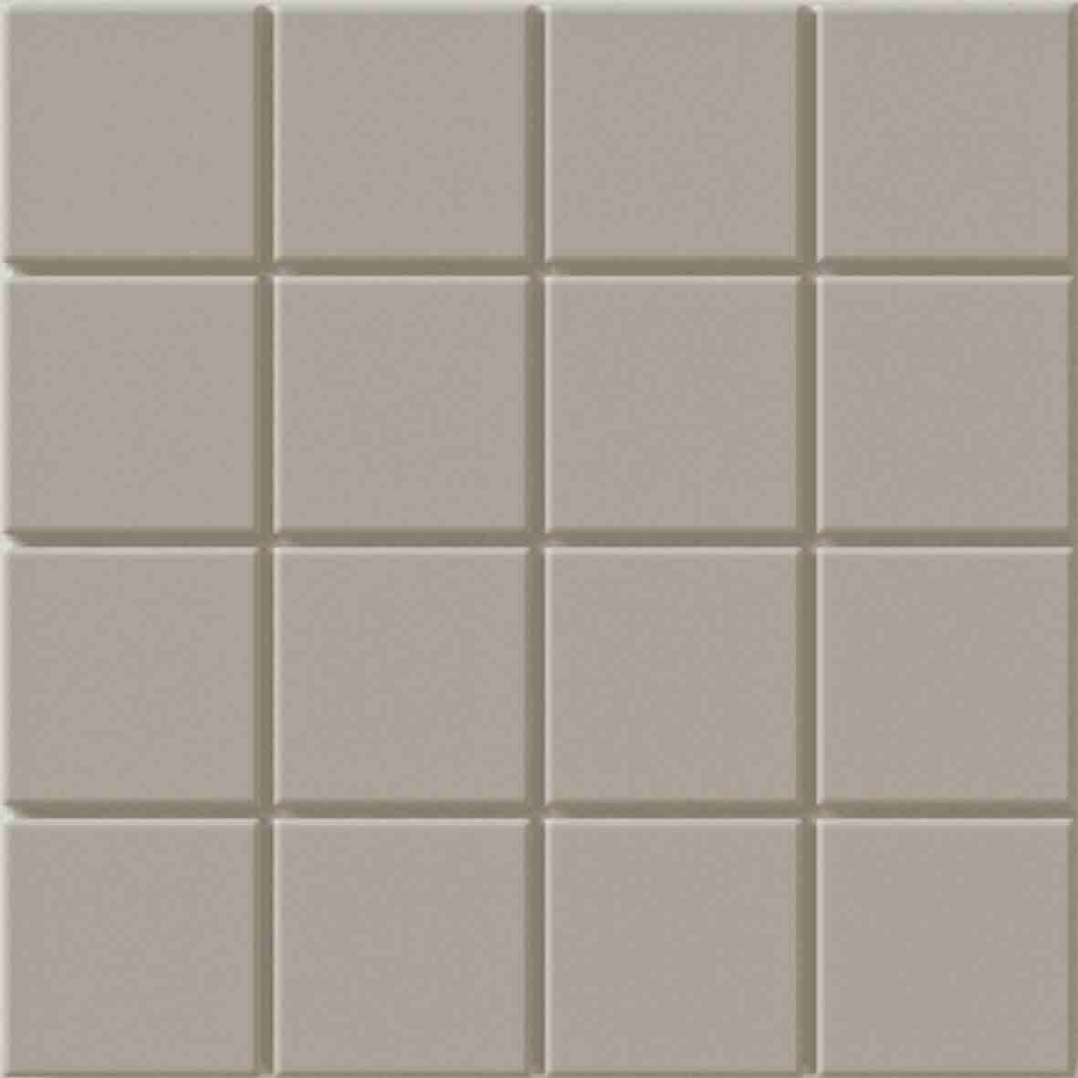 WOW Raster Grid S Fliese in Ash, quadratische Keramikfliese mit geometrischem Rasterrelief und matter Oberfläche in handgemachter Optik für moderne Wand- und Bodenflächen.