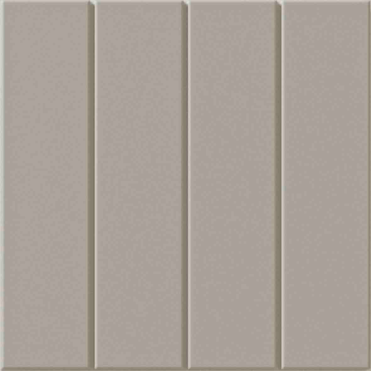 WOW Raster Lines M Fliese in Ash, quadratische Keramikfliese mit geometrischem Rasterrelief und matter Oberfläche in handgemachter Optik für moderne Wand- und Bodenflächen.
