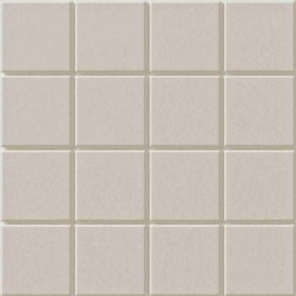 WOW Raster Grid S Fliese in Chalk, quadratische Keramikfliese mit geometrischem Rasterrelief und matter Oberfläche in handgemachter Optik für moderne Wand- und Bodenflächen mit ruhiger, architektonisc