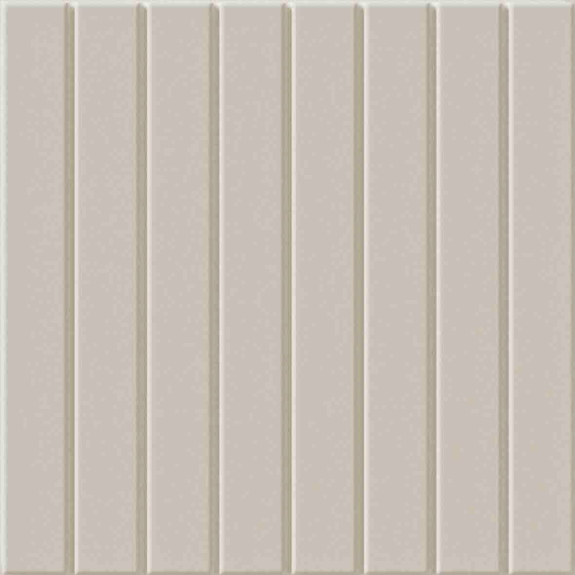 WOW Raster Lines S Fliese in Chalk, quadratische Keramikfliese mit vertikalem Linienrelief und matter Oberfläche in handgemachter Optik für moderne Wand- und Bodenflächen mit klarer, geo