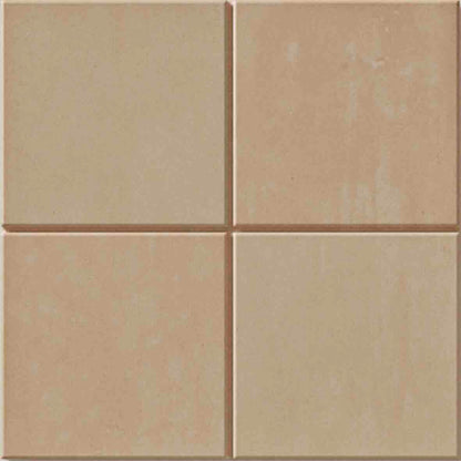 WOW Raster Grid M Fliese in Clay, quadratische Keramikfliese mit mittlerem Rasterrelief und matter Oberfläche in handgemachter Optik für moderne Wand- und Bodenflächen mit warmer, geometrischer Struktur.
