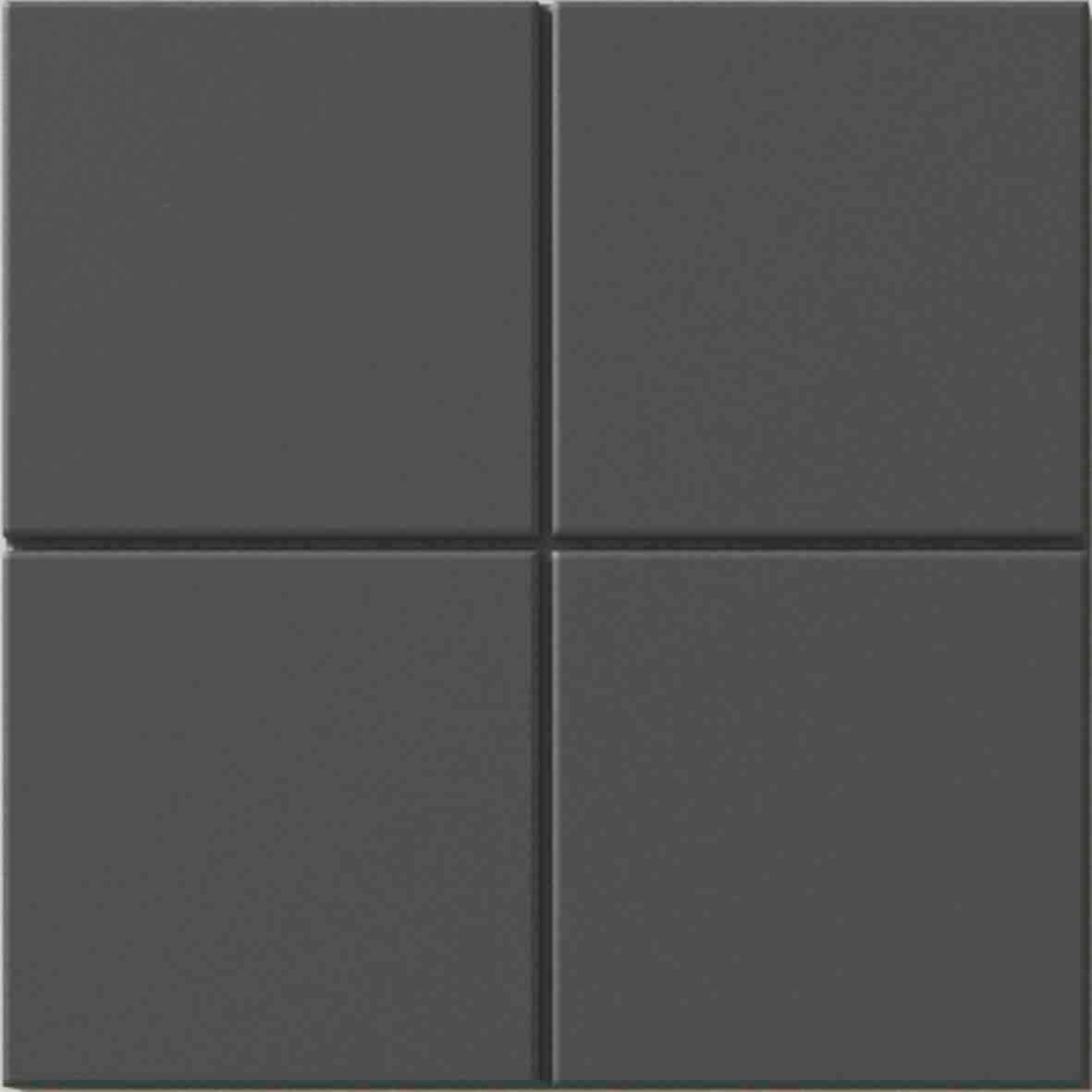 WOW Raster Grid M Fliese in Deep Blue, quadratische Keramikfliese mit mittlerem Rasterrelief und matter Oberfläche in handgemachter Optik für moderne Wand- und Bodenflächen mit klarer,