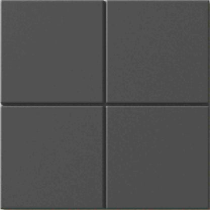 WOW Raster Grid M Fliese in Deep Blue, quadratische Keramikfliese mit mittlerem Rasterrelief und matter Oberfläche in handgemachter Optik für moderne Wand- und Bodenflächen mit klarer,